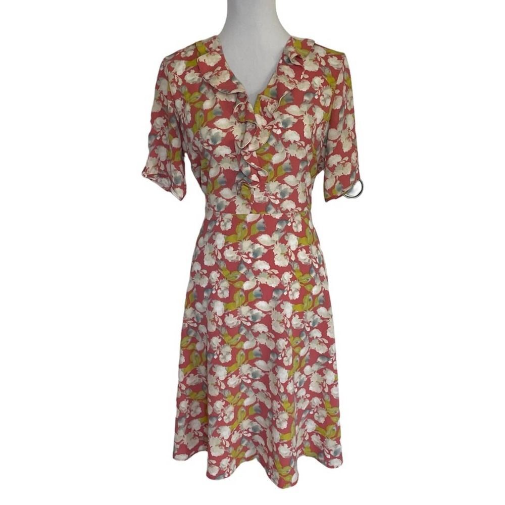 Downeast Pink Floral Dress Medium